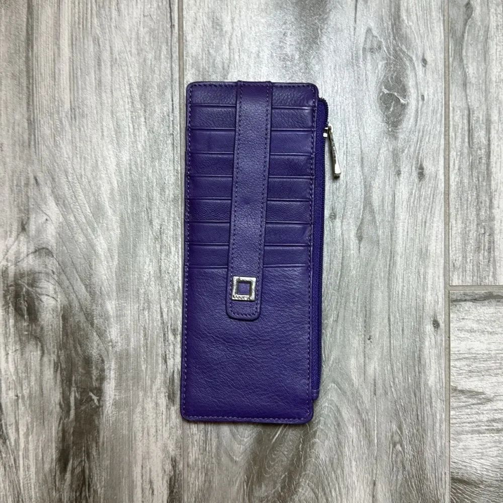 Lodis Womens Be Organize Julia Long Stacker ID & Card Wallet Purple